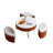 Rhuari 31.5" Multi-Functional Round Lift-Top Coffee Table with Nesting Stools