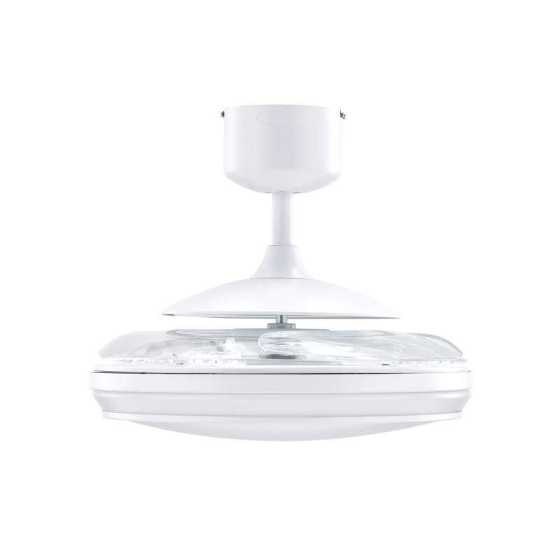 Ventilateur de plafond 48 po avec lumières DEL Levine, Blanc