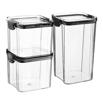 Argon Tableware Food Storage Container - Set of 3 - (2 Sizes)