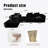 4 - Seat Modular Black With And Oversized Chaise For Living Room, Medium Firm Seat, American Design, Us Foam, Standard 100 By , Stain , Machine Washable Soft, To Pilling Brushed Velvet Covers-1143257468