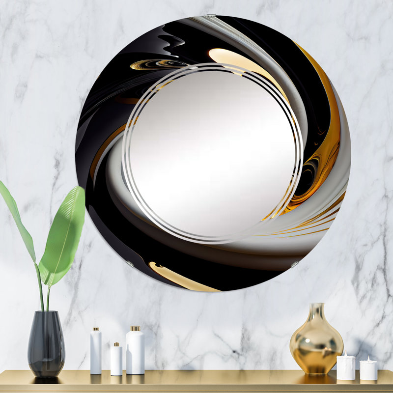 Miroir mural en spirale Purwin III, 32 po x 32 po
