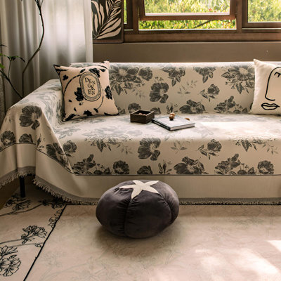 Housse de serviette de canapé une pièce Retro Floral