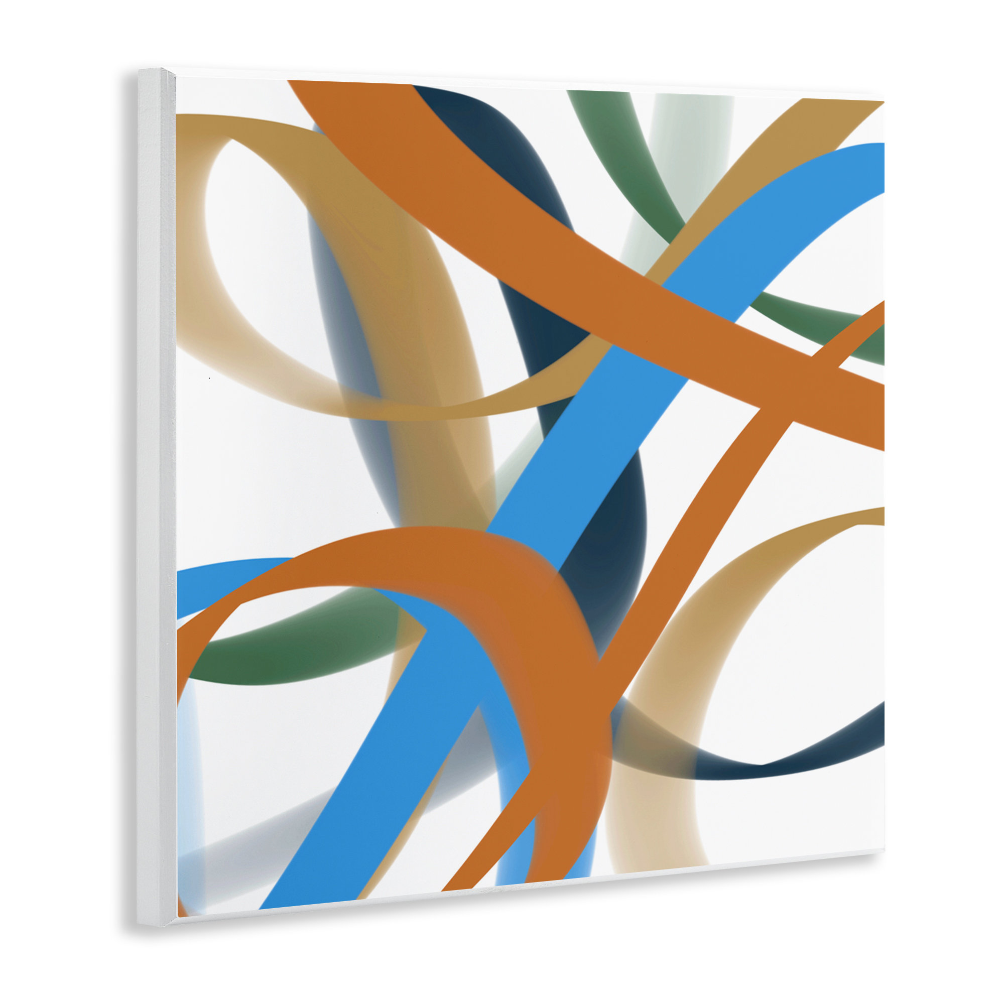 Ebern Designs Interwoven Curving Ribbons Wall Plaque, design by Atelier ...