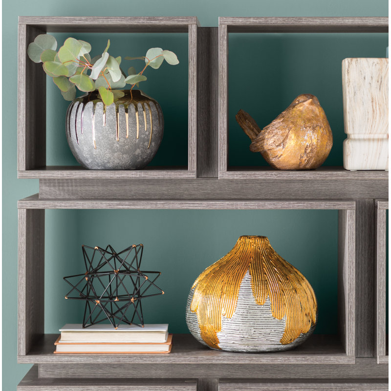 Wilmette 65.25"H Geometric Display Bookcase