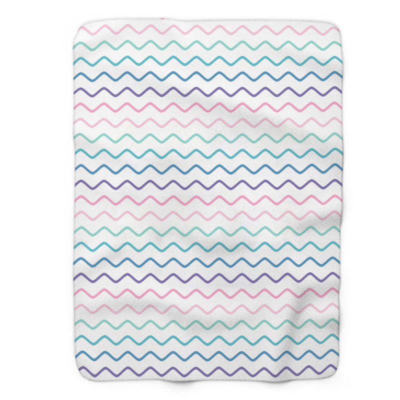 Couverture en sherpa de qualité supérieure 1 pièce Seaside Gleam 0078, L 60 po x L 80 po