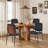 Mid-Century Modern Upholstered Dining Chair With Metal Legs-1693875183-1704975629