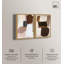 «Serene Geometric Abstract Duo», reproduction d'art sur toile par Art Remedy, cadre doré, 24 x 36-287210154-287210167