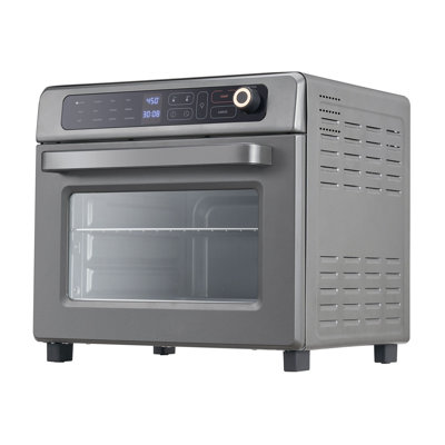 VEVOR 12-in-1 Air Fryer Toaster Oven, 25L Convection Countertop Oven, 1700W Stainless Steel Kitchen Appliance with Multiple Cooking Functions, Gray