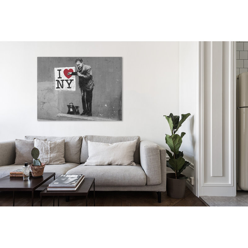 I Love NY Doctor II by Banksy - Wrapped Canvas Painting, 38 cm H x 51 cm W x 3 cm D