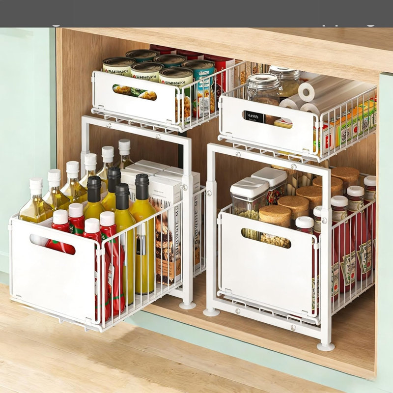 Steel Under Sink Organiser