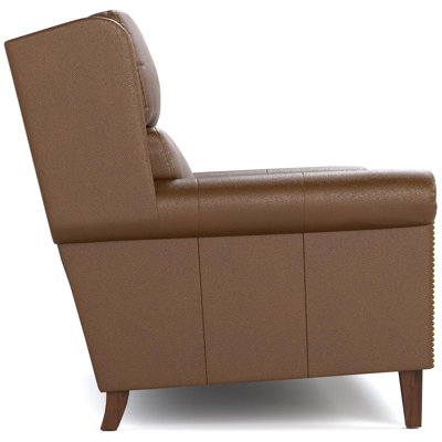 Woodlands Small Roll Arm Loveseat With Nails