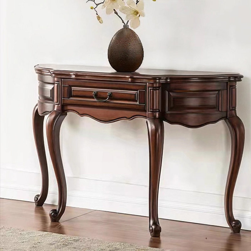 Console américaine de style américain, Brun, H 33,86 po x l 47,24 po x P 15,75 po
