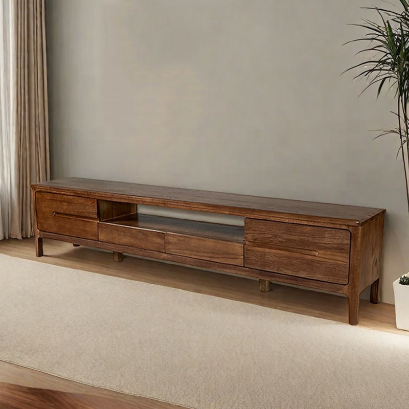 Italian style all solid wood TV stand, 78.74"