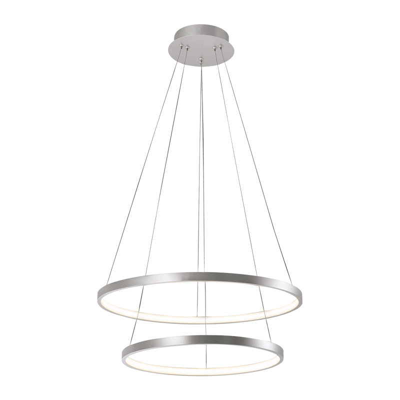Soldado 2 - Light Nickel LED Drum Pendant