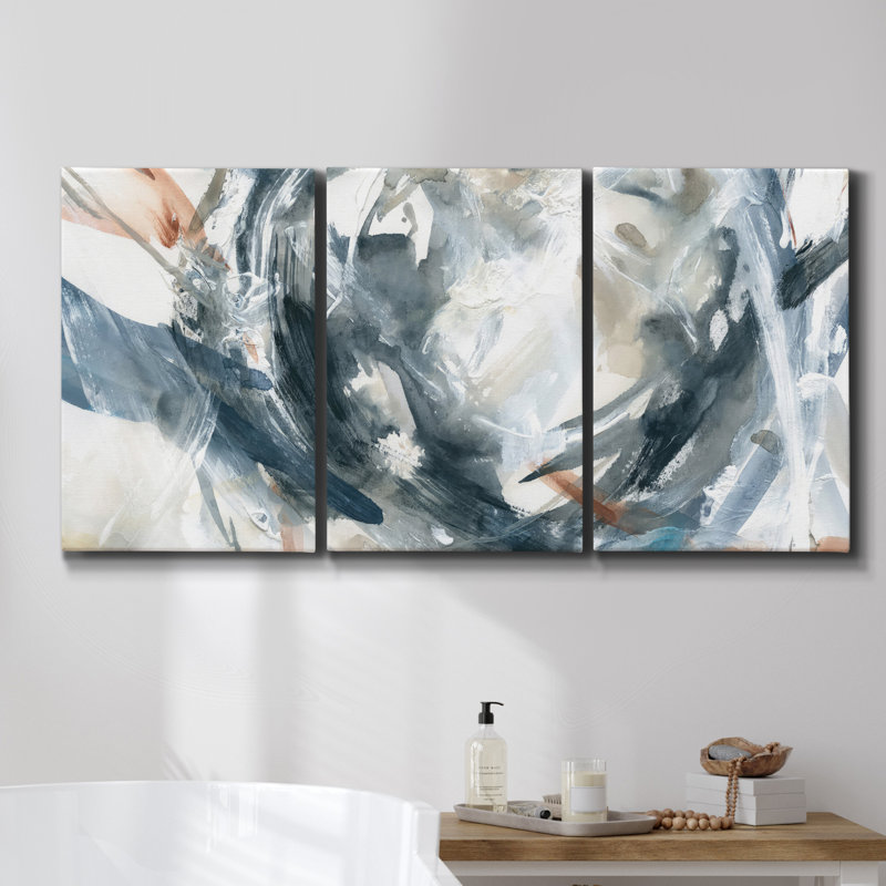 " Saturation I " 3 - Pieces, 36" H x 72" W x 2" D