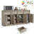 Sideboard Buffet Cabinet with 4 Drawers,31.5 in Large Coffee Storage Cabinet, Modern Storage Buffet Table for Kitchen, Dining Room, Living Room-1586187948
