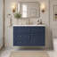Meuble-lavabo mural 36 po, armoire de rangement flottante avec 2 tiroirs, 1 tiroir basculant, lavabo simple en céramique 3 trous, armoire moderne-2055328744