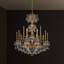 Milano 15 Light 39in x 48.5in Two-Tier Chandelier in Heirloom Bronze with Clear Radiance Crystals-653397956-653397980