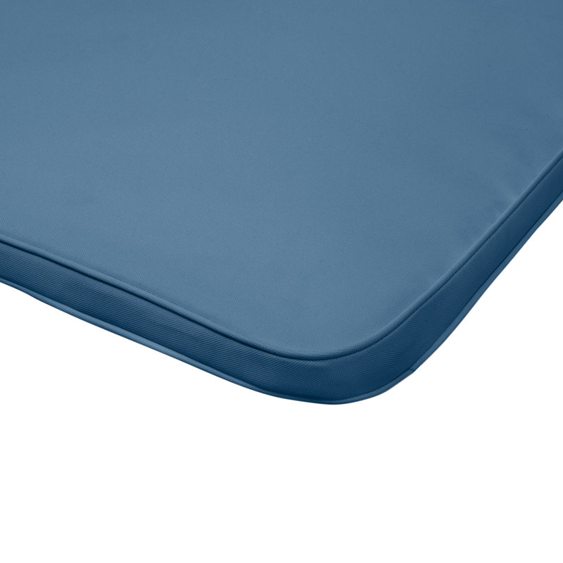 Coussin de chaise longue bleu, pour espaces de vie extérieurs, tissu imperméable, 79,71 po x 23,1 1,49 po, 4,47 lb