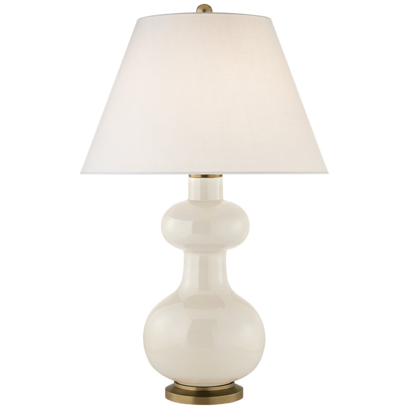 Chambers Table Lamp, 29.25" H x 18.5" W x 18.5" D, Ivory