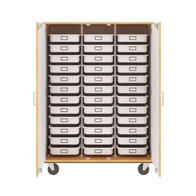 Mobile Manufactured Wood Classroom Cabinet