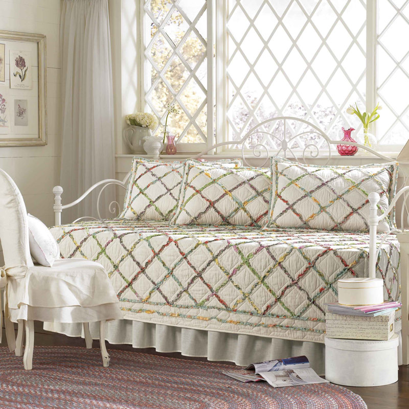 Courtepointe réversible en coton Laura Ashley, Simple