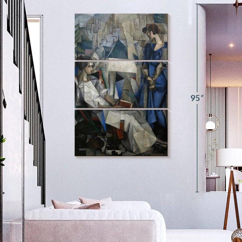 Portrait de deux femmes Avery, H 74 po x l 48 po