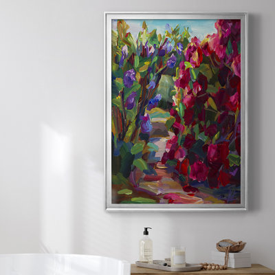 " Lilacs & Rhodies " Painting Print