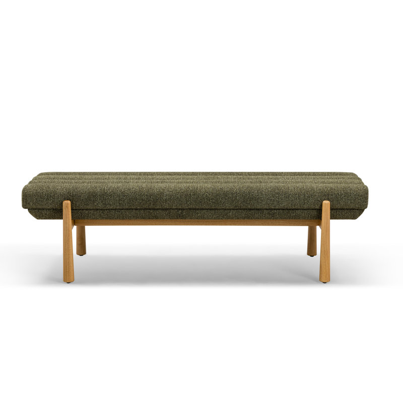 Banc en tissu vert Julianna, Vert