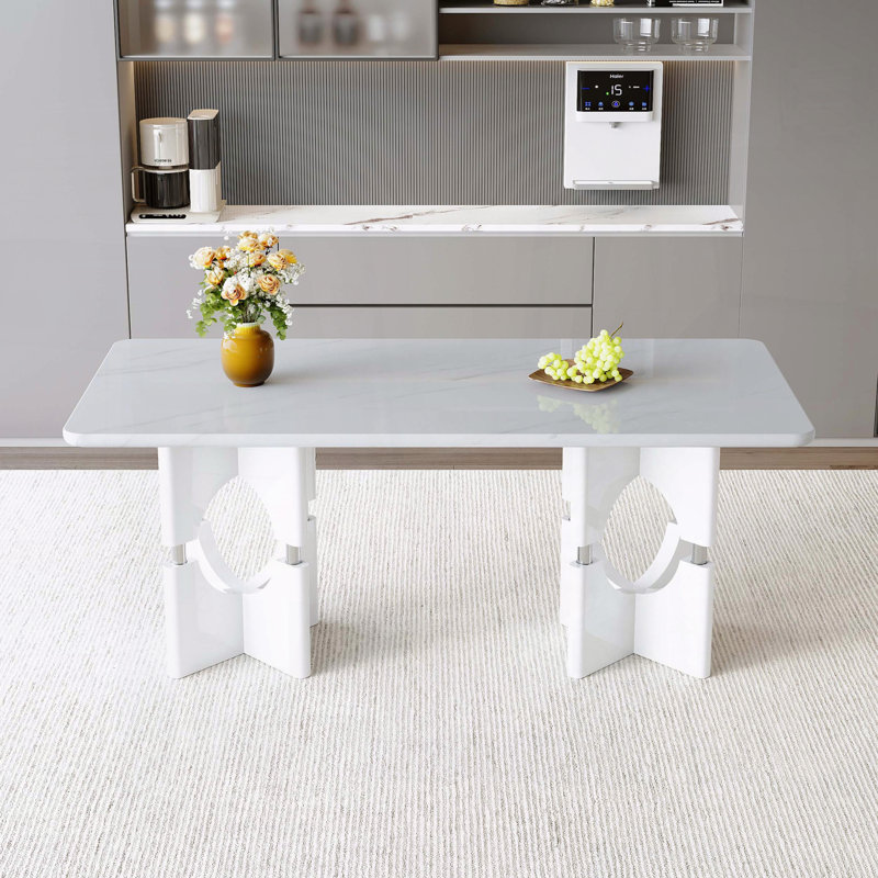 Table de salle à manger Modern, Blanc