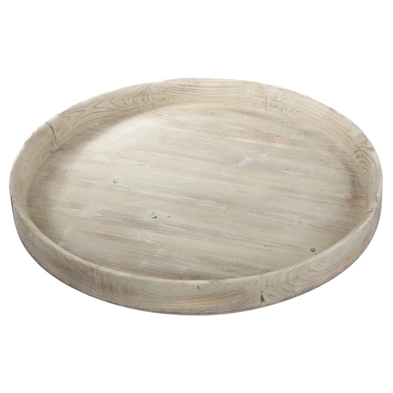 Plateau en bois Levon, 3" H x 28" W x 28" D