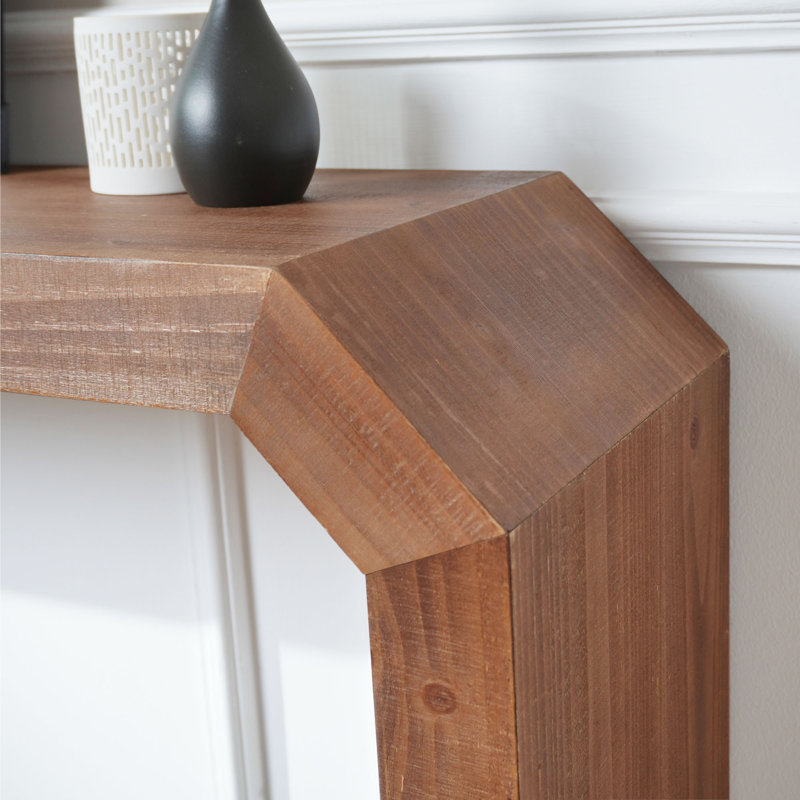 Console en bois 52 po, Brun