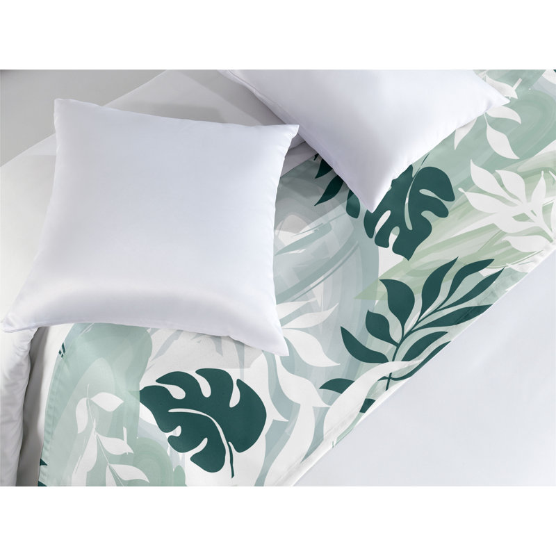 Foulard de lit Ambesonne Leafy Silhouettes