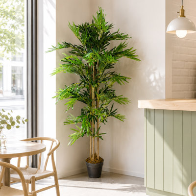 Faux Bamboo Tree in Pot Liner
