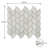10-Sheet Beige Leaf Peel-and-Stick Backsplash Tile Set