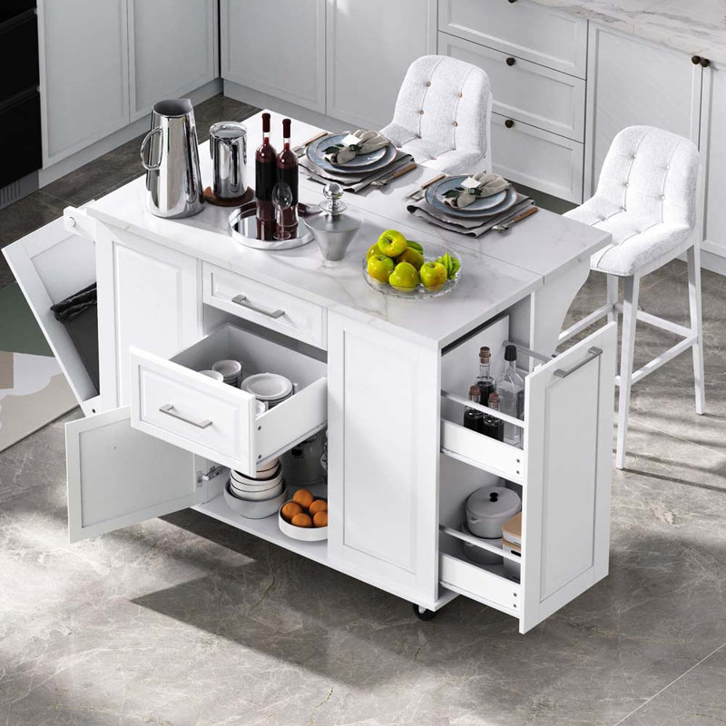 Îlot de cuisine, White