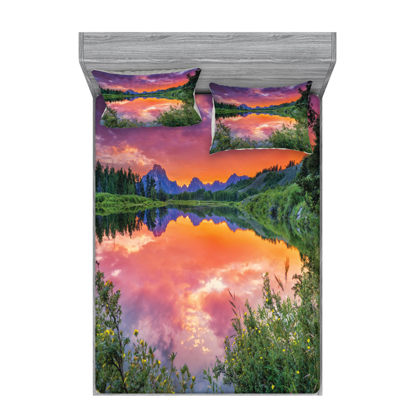 Microfiber Sheet Set, Full Sheet Set with Fitted Sheet