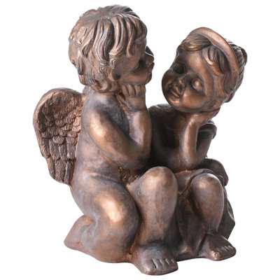 Water Resistant Fiberstone Clay Garden Statue