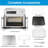 OSTBA French Door Air Fryer Toaster Oven Combo, Airfryer Convection Oven Countertop 10-in-1 Combo, 30% Faster 90% Less Oil, 102 Recipes & 7 Accessories Included 24 QT Stainless Steel