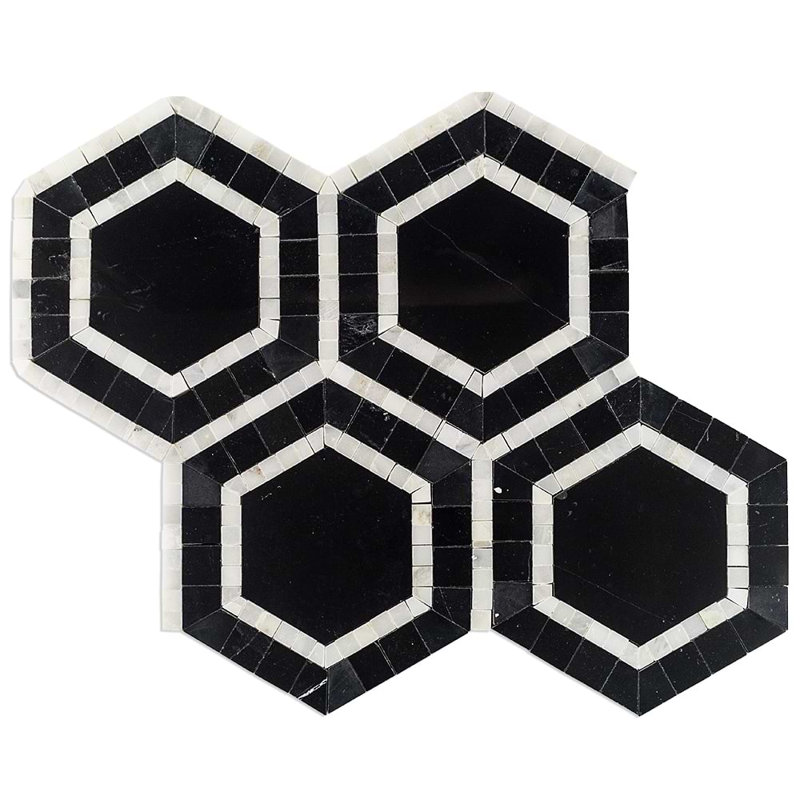 Nova Hole Marble Tiles, Black Hole