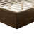 Baxtor Walnut King Boucle Headboard Bed-691121189-685511372