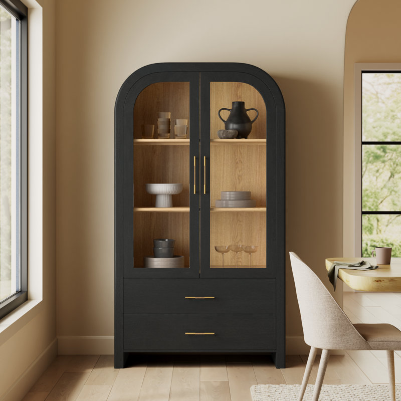 Decker Liam Solid Wood Tall Cabinet
