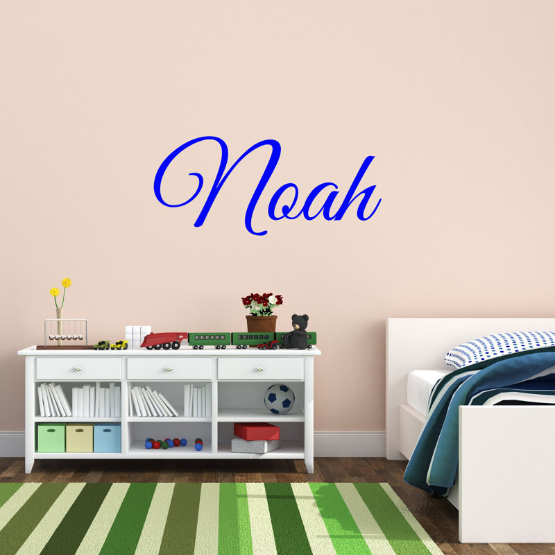 Lettres décoratives personnalisées Woodbine, monogrammes et noms, Bleu, H 4 po x l 20 po