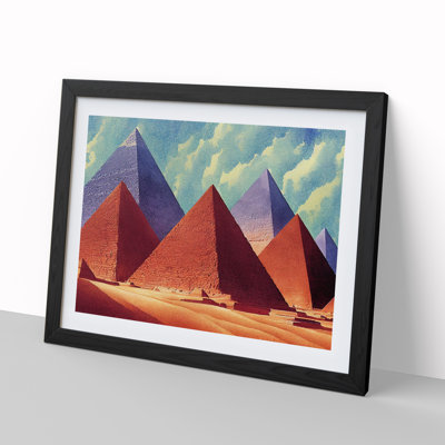 XH1022-7249X Pyramids In The Desert Vol.2 - Single Picture Frame Print