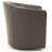 Hanshaw Faux Leather Swivel Barrel Chair-435540951