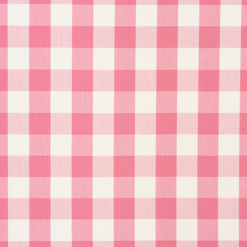 Camden Cotton Check Fabric, Magenta