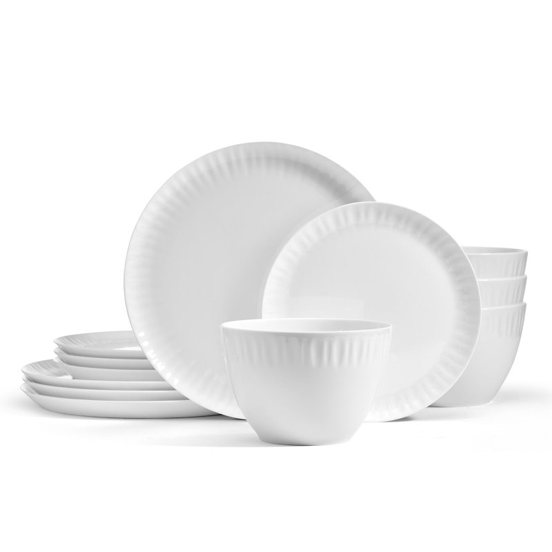 Mikasa Franklyn 12-Piece Bone China Dinnerware Set
