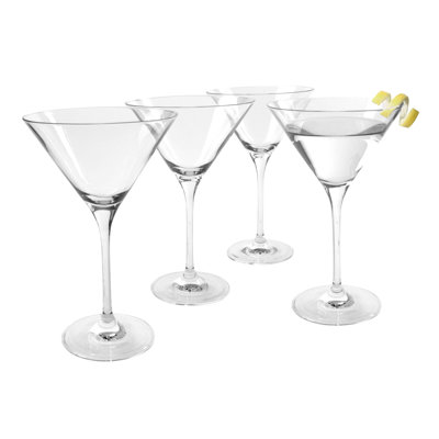 Sanya 7oz. Handmade Crystal Martini Glass Set