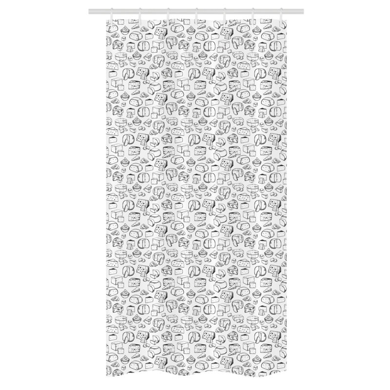 Engels Shower Curtain with Hooks Included, 72" H x 36" W