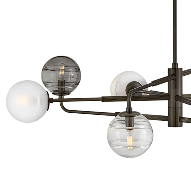 Oberon 8 - Light Chandelier, Black Oxide